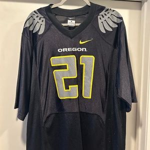 Black #21 University of Oregon Football Jersey